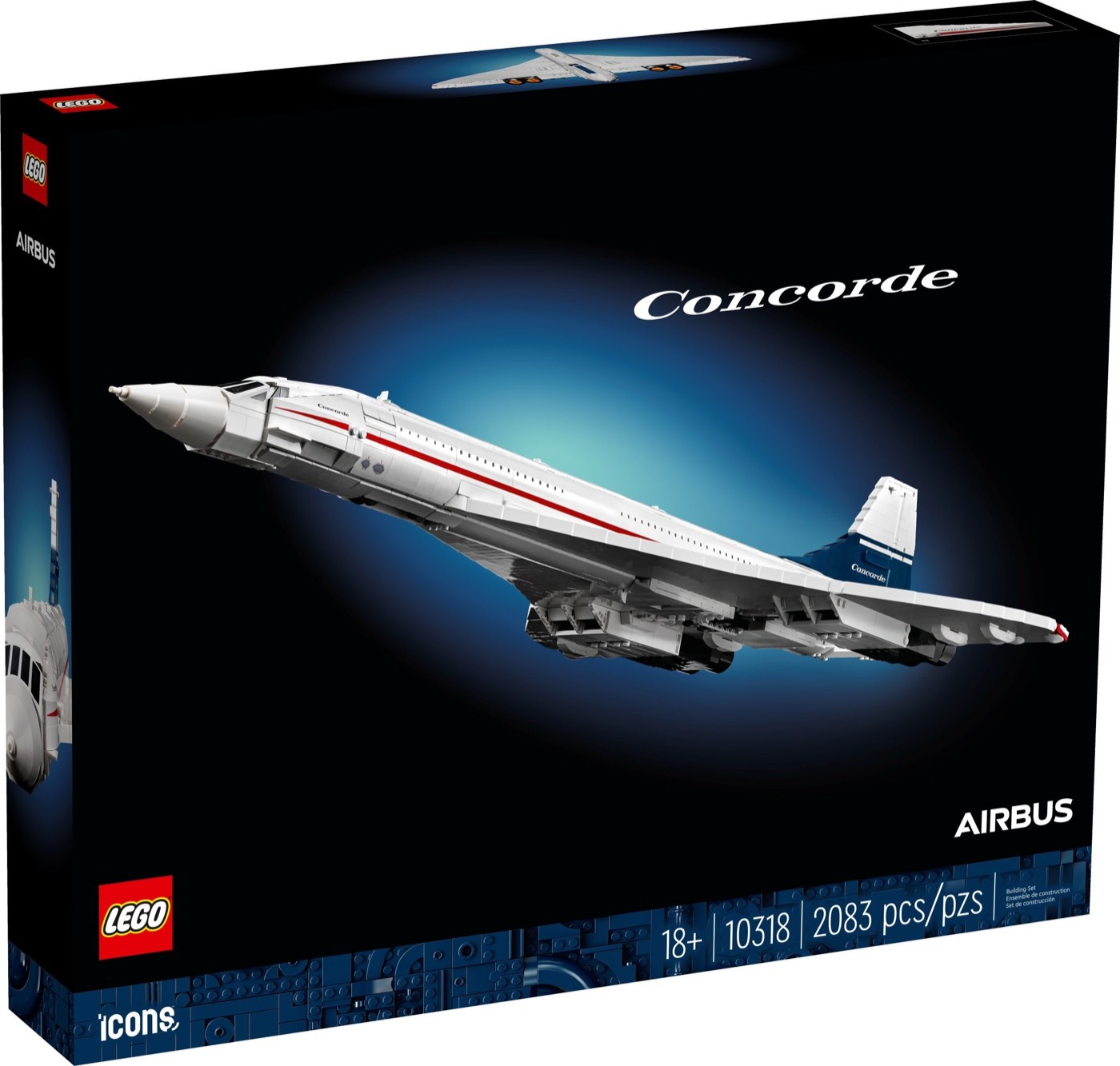 LEGO Icons Concorde set box