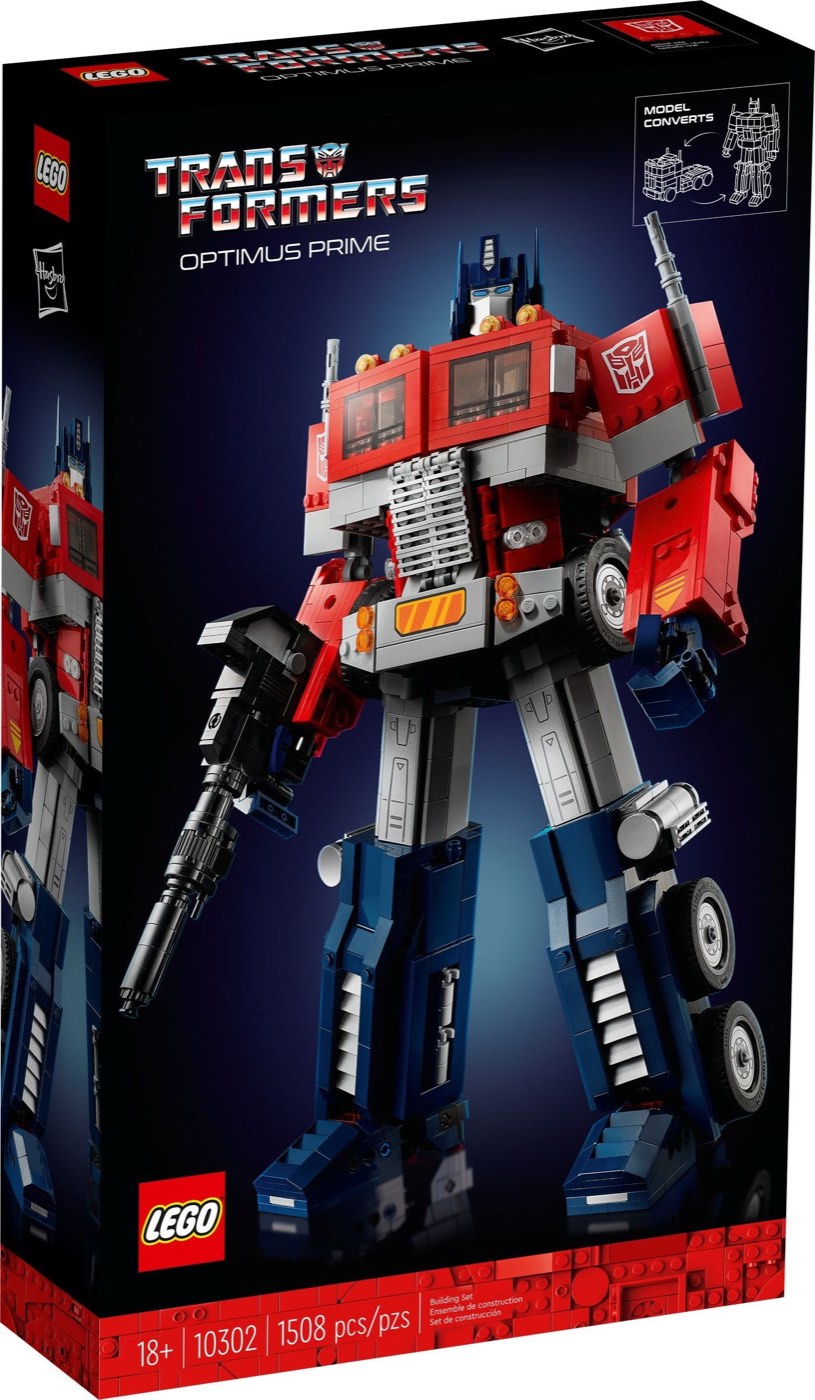 LEGO Icons Optimus Prime set box